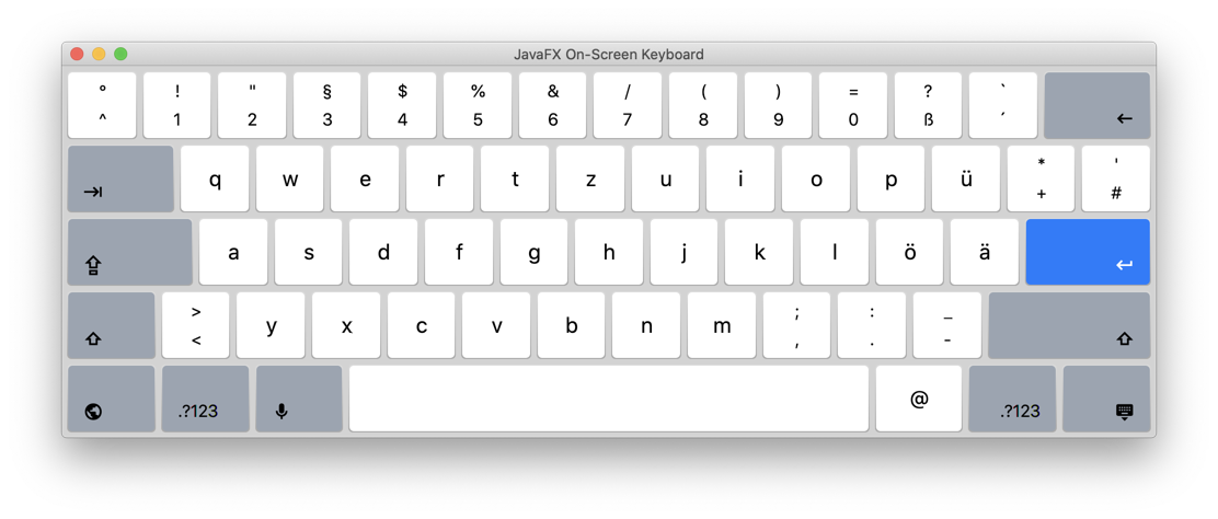 KeyboardFX on-screen keyboard