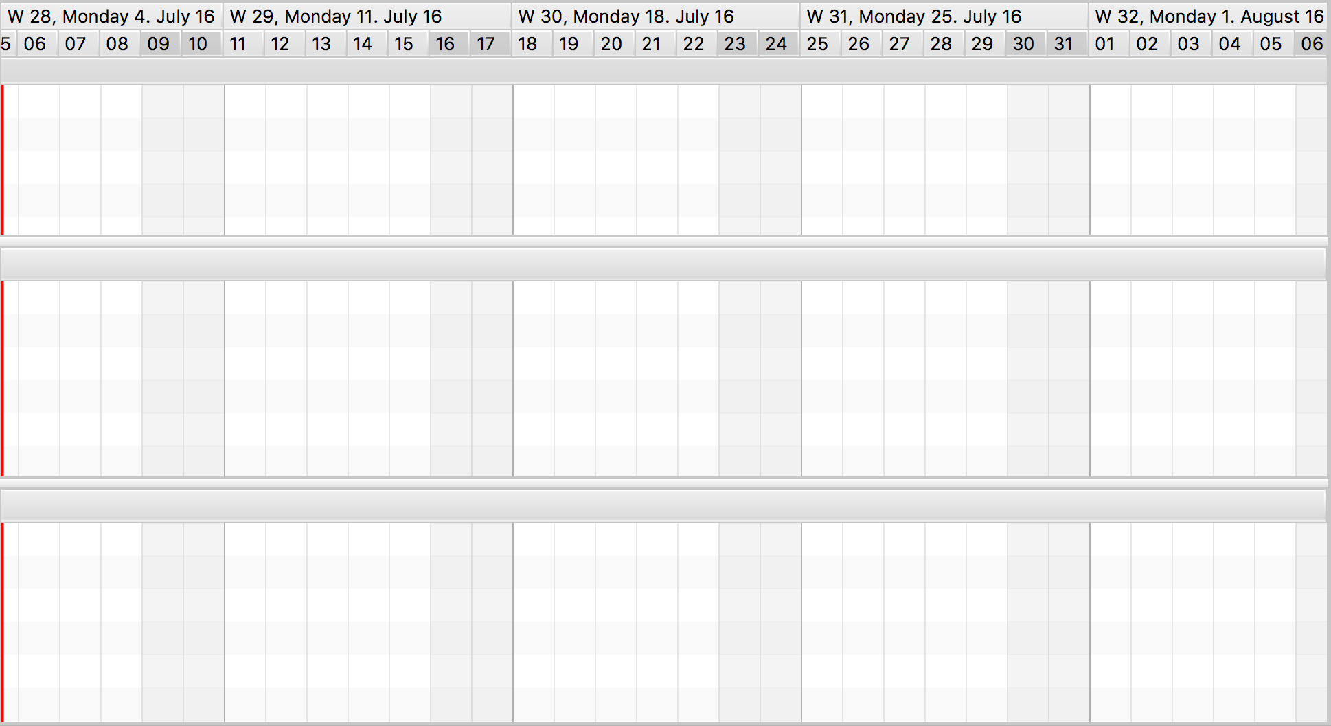 Multi Gantt Chart Lite Container