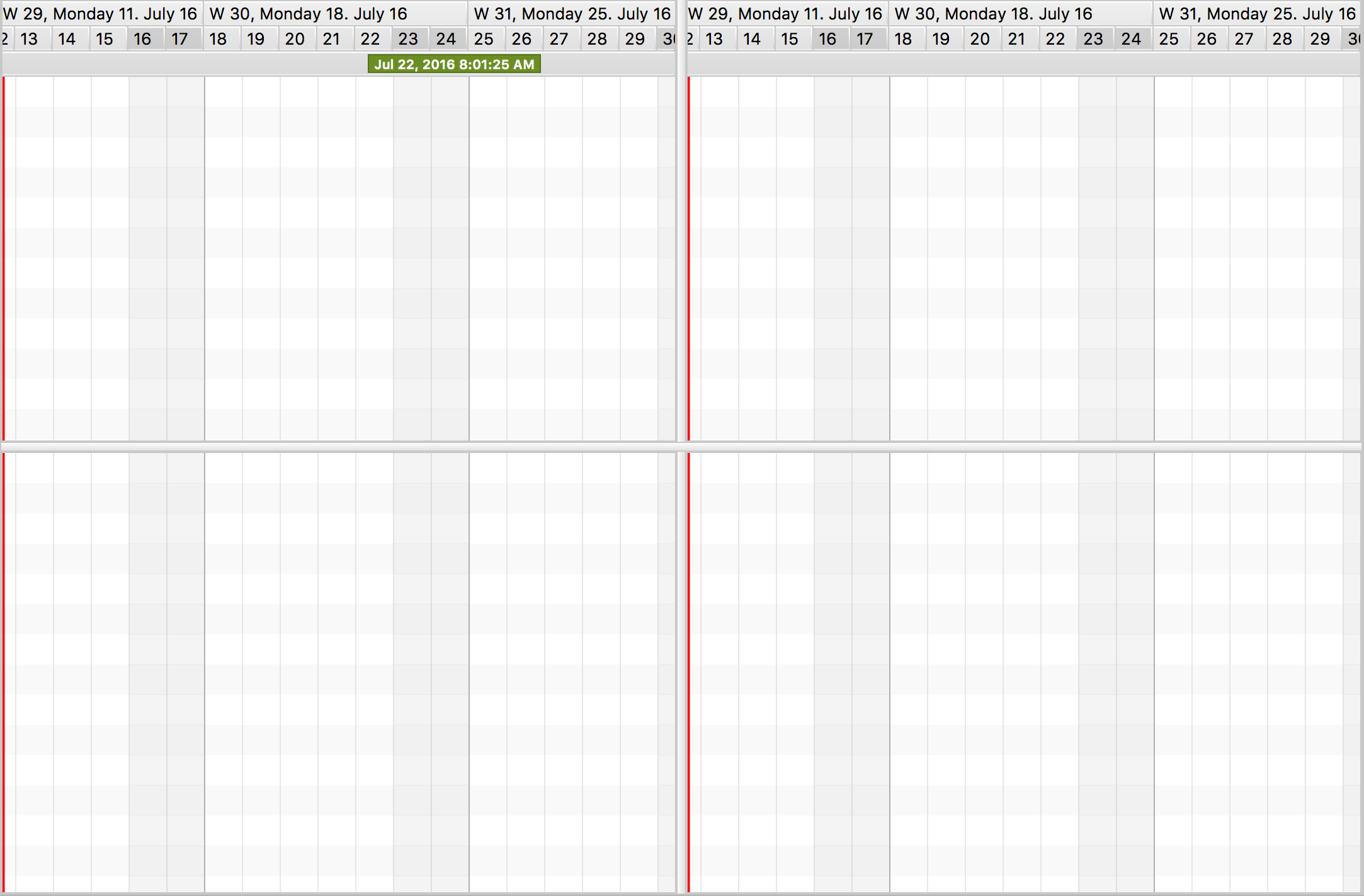 Quad Gantt Chart Container Lite